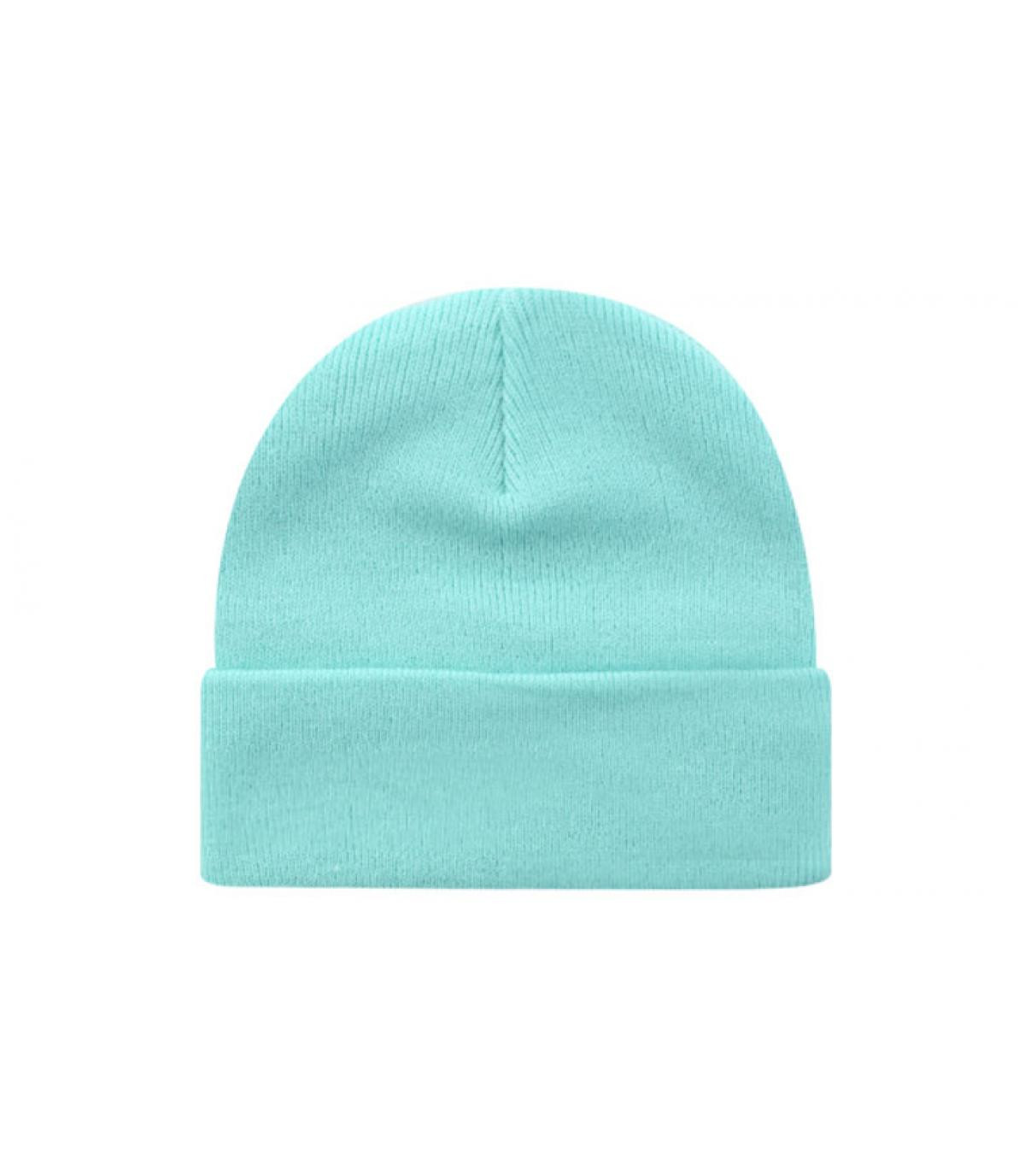 Mint green beanie hat on sale